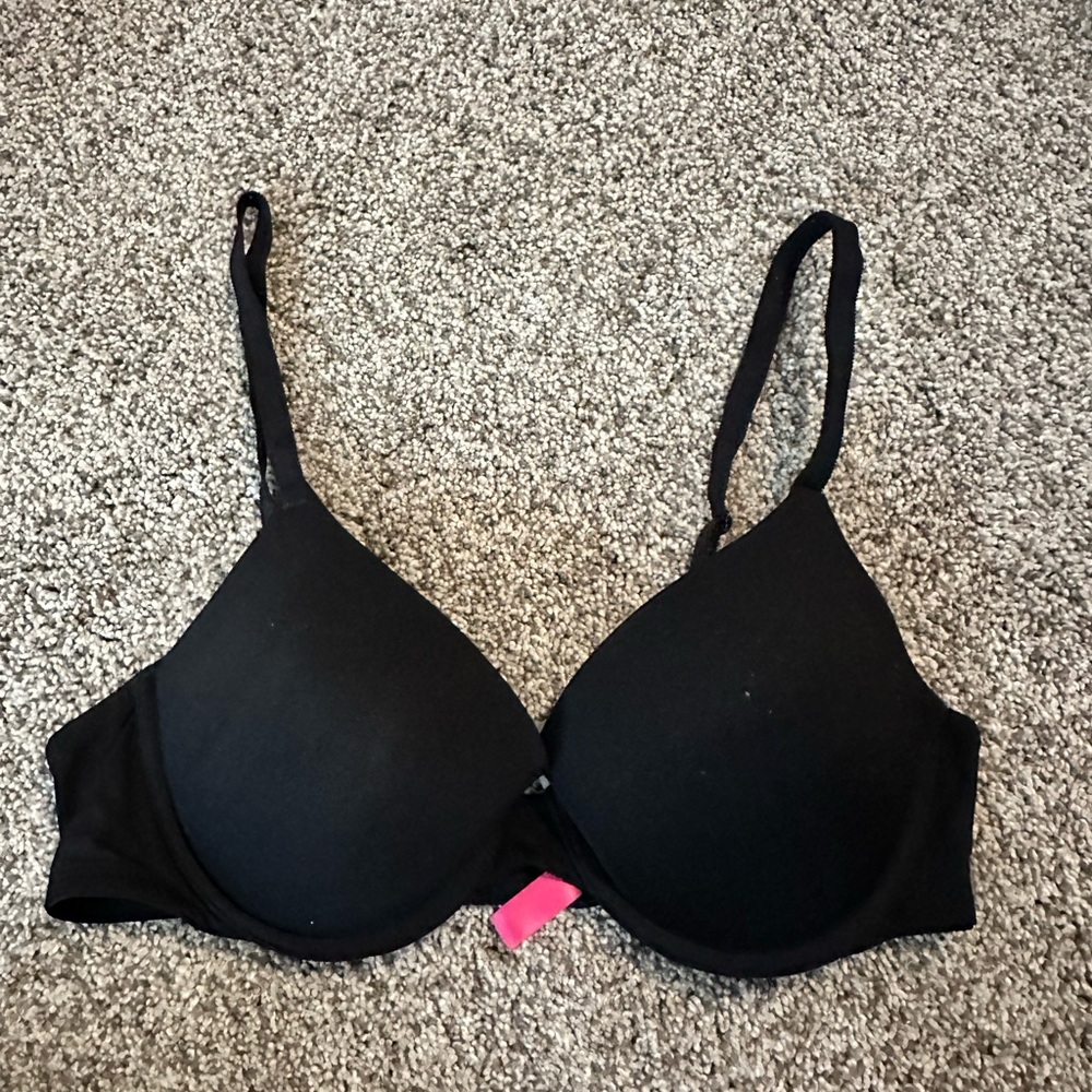 PINK black push up bra - 36-C